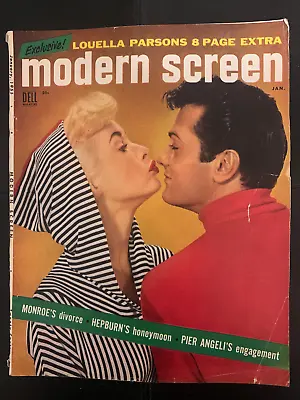 1955 Modern Screen Magazine Marilyn Monroe Jimmy Stewart Audrey Hepburn Doris • $7.77