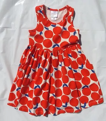 Hanna Andersson 90 Cm 3T Citrus Orange Dress W/ Pockets; Comfy Dress--racerback! • $12