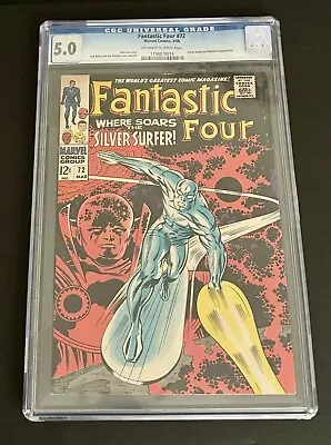 FANTASTIC FOUR # 72 CGC 5.0 [1st 1961 Marvel] Lee Kirby Classic Surfer Cover • $299