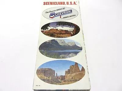 Vintage Chevron Oil Company Scenicland U.S.A Road Map • $3.96