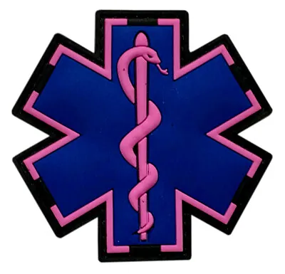Medic EMT EMS Paramedic Patch (3D PVC Rubber-2.5 Inch - MU2) Pink • $7.99