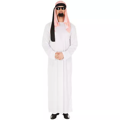 The Fake Sheikh Costume | Classic Arab Outfit Fancy Dress Halloween For Men • £31.99