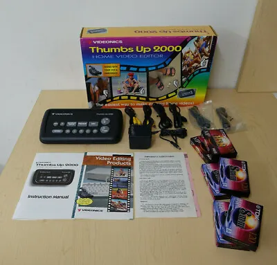 Videonics Thumbs Up 2000 Home Video Editor Model:TU-2000(Box & Cables & Manuals) • $104.99