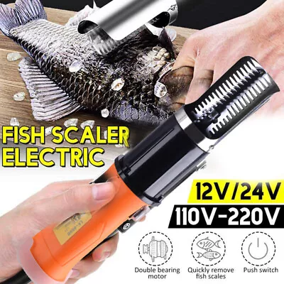 Electric Fish Scaler Remover Cleaner Fishing Scalers Clean Battery Descaler AU • $65.99