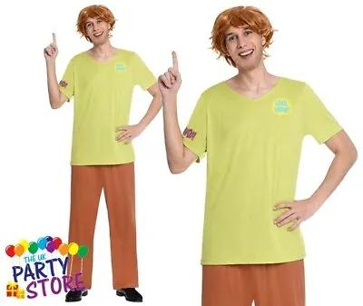 £129.95 • Buy Mens SHAGGY Fancy Dress Costume Scooby Doo Cartoon + Wig World Book Day Adult