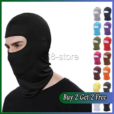 Balaclava Full Face Mask Men Cycling Ski Head Warmer Motorcycle Helmet Liner • £3.29