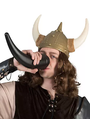 Viking Drinking Horn 13  Costume Cosplay Medieval Norse Prop Toast Cup Valhalla • $19.87