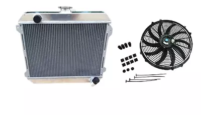 Aluminum Radiator+Fan  For Nissan Stanza Datsun 510 610 620 710 720 L20B  74-79 • $185