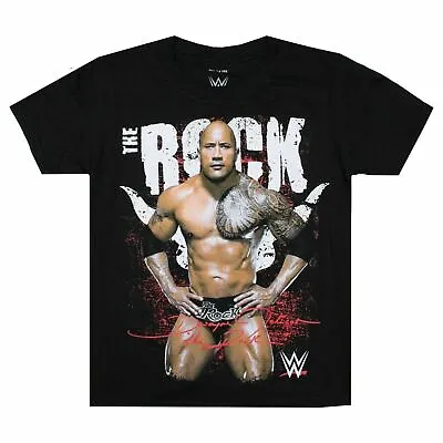 £7.99 • Buy WWE Kids T-shirt The Rock Pose Black 5-14 Years Boys Girls Official