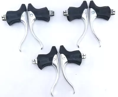 Modolo Brake Levers Corsa Silver W  Nice Supple Black Hoods NOS 3 Pair • $119.40