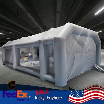 Inflatable Spray Paint Booth Tent Car Paint Portable Cabin W/ Transparent Window • $707.75