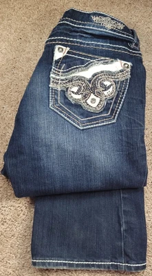 $9.95 • Buy HYDRAULIC 'LOLA'-Med.Wash Denim, Womens SLIM.FIT/BOOTCUT Fashion Jeans-(3/4)