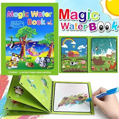 Magic Water Drawing Book Magic Water Reusable Doodle Board For Kids . • $10.78