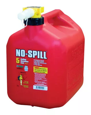 No-Spill 1450 Integrated Stainless Steel Screen Poly Plastic Gas Can 5 Gal. • $45.93