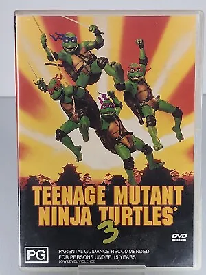 Teenage Mutant Ninja Turtles 3 - Turtles In Time DVD 1992 Corey Feldman Elias • $15