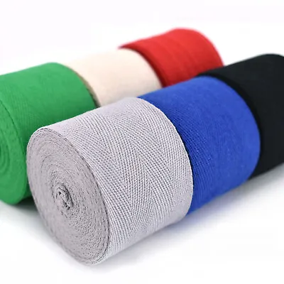 Coloured Cotton Twill Tape Herringbone Webbing Apron Ribbon Sew 50mm Wide 2 Inch • £4.19