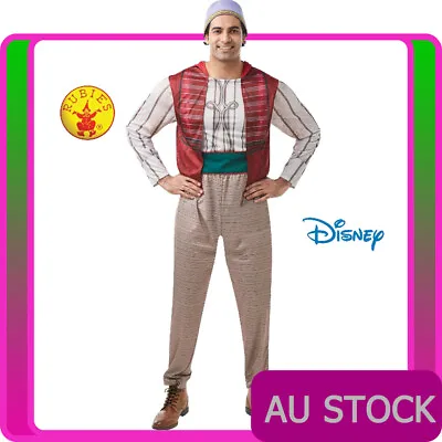 Licensed Mens Genie Aladdin Prince Disney Costume Live Action Adult Book Week • £29.77