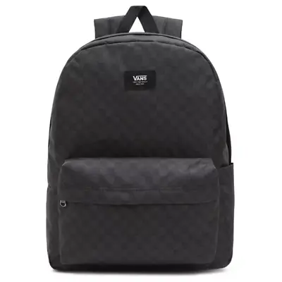 Vans - Old Skool Check Black/Charcoal Skateboard Backpack • $64.99