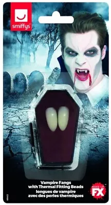 Vampire Fangs Teeth Dracula Halloween Make Up Tooth Caps Fancy Dress Cosplay SFX • £3.99