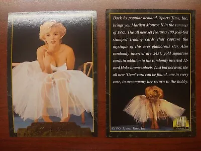 New Primo SPORTS TIME MARILYN MONROE PROMO #1TRADING CARD BLACK SIGNATURE 1995  • $1.89