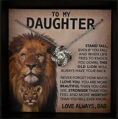 To My Daughter Necklace Father To Daughter Birthday Graduation Gift From Dad  • $28.99