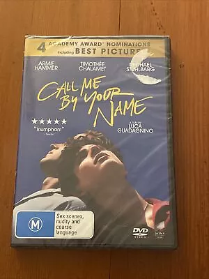 $12 • Buy Call Me By Your Name (DVD, 2017) Brand New Sealed Timothee Chalamet