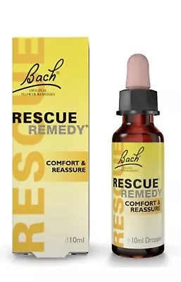 £6.99 • Buy Bach Rescue Remedy Dropper Comfort & Reassure Bach Flower Vegan Formula 10ml(100