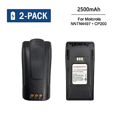 2x 2500mAh Li-ion Battery For Motorola NNTN4497 4970 CP180 CP200XLS PR400 EP450 • $44.99