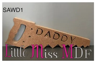 £5 • Buy FATHERS DAY DADDY SAW JOINER PLAQUE FREESTANDING 18mm MDF BLANK TO DECORATE