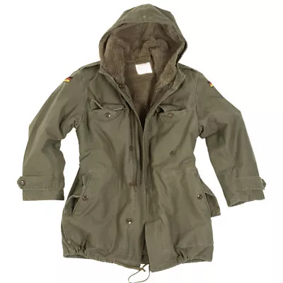 German Army Classic Parka Military Combat Mens Jacket Coat + Liner Olive S-6Xl • $299.15