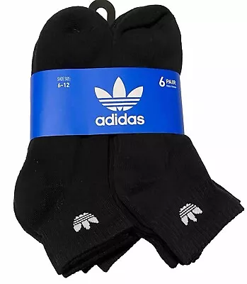 Adidas Men's 6-Pair Quarter Cut Socks  Black • $21.99