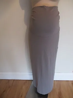 Dorothy Perkins Maternity Grey Over Bump Maxi Skirt Size 8 • £5.95