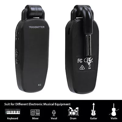 Professional UHF Wireless Guitar System Rechargeable Transmitter Receiver A3O3 • $20.67