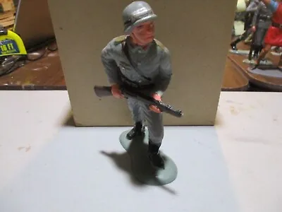 MARX Toys 6 Inch Hard Plastic Factory Painted German Soldier #3 • $25