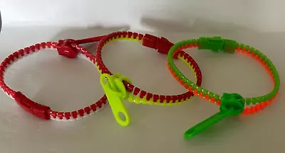 Sensory-Zipper Fidget Bracelet Zip Stim Toys Stress Anxiety Relief Autism ADHD • £1.99