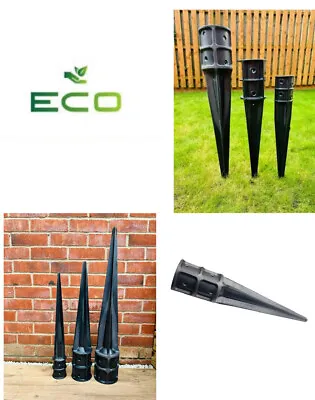 Saddar Eco Composite Fence Drive In Anchor Spike Support Round Post Garden • £12.97