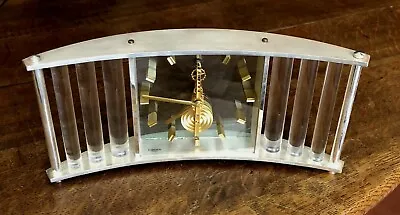 Jager LeCoultre 2-Tone Table Clock 8 DAY Merchandised By CARTIER • $9022.86