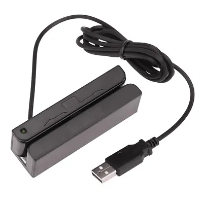 USB 3-Track Magnetic Stripe Card Reader Credit Card Magstripe • $22.99