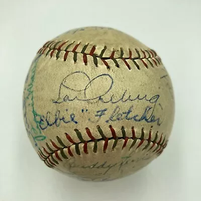 Babe Ruth & Lou Gehrig 1934 New York Yankees Team Signed Baseball PSA DNA • $19995