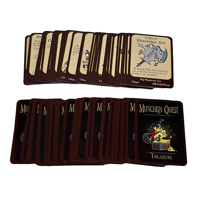 Munchkin Quest Replacement Treasure Card Deck The Board Game Steve Jackson Games • $15