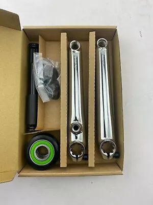 ALTA Heavy Duty Chromoly Steel CRANK BMX 3-Piece Crank 175mm Chrome 19mm Spindle • $100.99