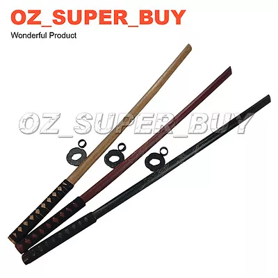 1M / 0.8M Datio Bokken Wooden Katana Kendo Samurai Practice Sword Black / Log AU • $35.93