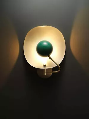 Vintage Brass Wall Lamp Mid Century Modern Handmade Wall Scone Light Fixture • $176