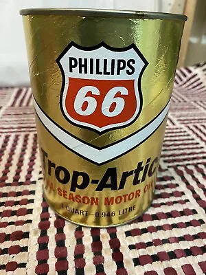 Empty Composite 1 Qt Phillips 66 Trop Artic Motor Oil Can -UPC • £9.73