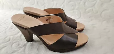 Mootsies Tootsies Moxanak Sandals With Heel Pumps Brown Size 9M • $24.99