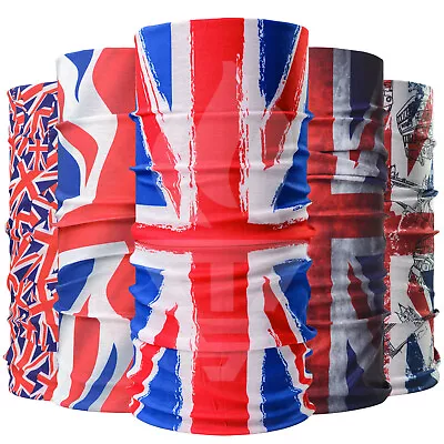 Union Jack UK Flag Biker Balaclava Neck Tube Warmer Snood Mask Bandana Scarf MOD • £4.69