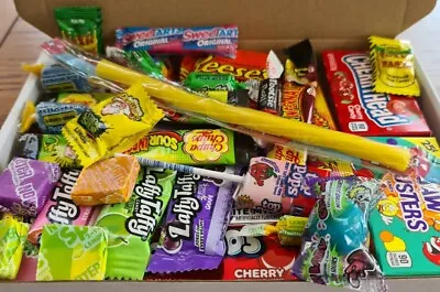  American Candy Gift Box Hamper USA LaffyTaffy BIRTHDAY SWEETS AIRHEADS • £9.95