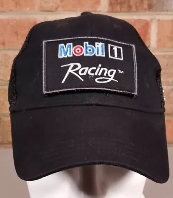 Mobil 1 Racing Advance Auto Parts Patch Black Trucker Strapback Hat Cap • $14.85