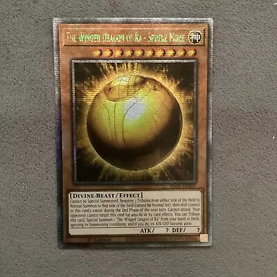 Yugioh! The Winged Dragon Of Ra - Sphere Mode RA01-EN007 Quarter Century Rare NM • $13.80