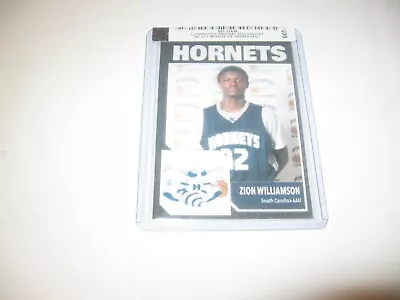 Zion Williamson '17  Hornets  South Carolina Sp Rc Card -sealed -numbered • $69.95